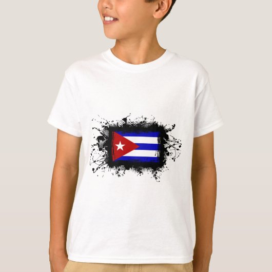 Kuba-Flagge T-Shirt (Vorderseite)