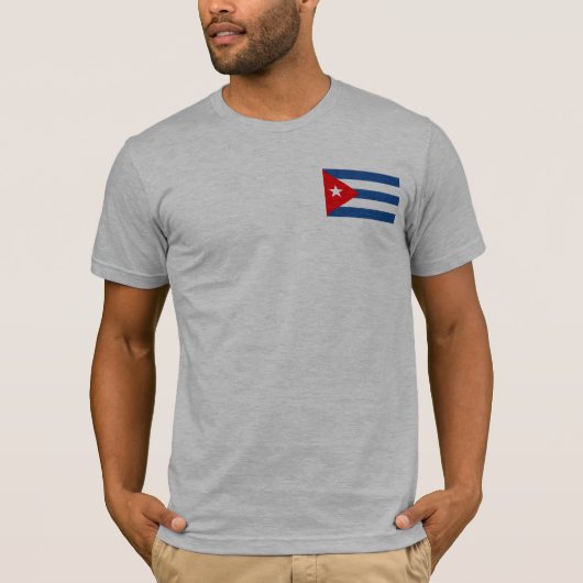 Kuba-Flagge T-Shirt (Vorderseite)