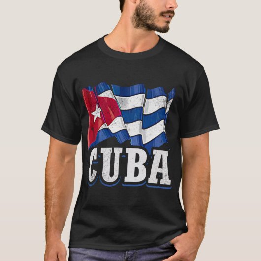 Kuba-Flagge T-Shirt (Vorderseite)