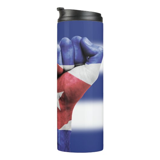 Kuba-Flagge Thermosbecher (Nach rechts gedreht)