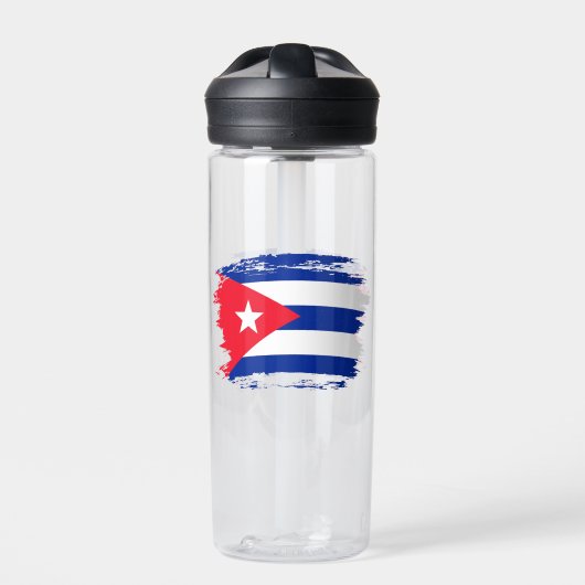Kuba-Flagge Trinkflasche (Vorderseite)