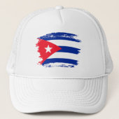 Kuba-Flagge Truckerkappe (Vorderseite)