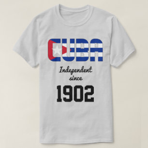 Kuba-Flagge Unabhängigkeitsfeier T-Shirt