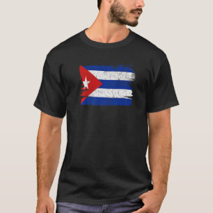 Kuba-Flagge Unterstützung Freundschaft Frieden Vin T-Shirt