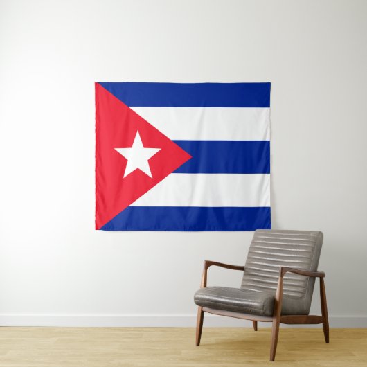 Kuba-Flagge Wandteppich (Beispiel (Horizontal))