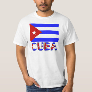 Kuba Flagge & Wort Licht T-Shirt