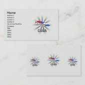 Kuba-Flaggen-Karte 2,0 Visitenkarte (Vorne/Hinten)