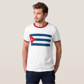 Kuba-Flaggen-T - Shirt (Vorne ganz)