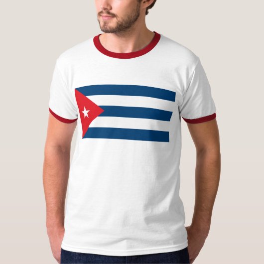 Kuba-Flaggen-T - Shirt (Vorderseite)
