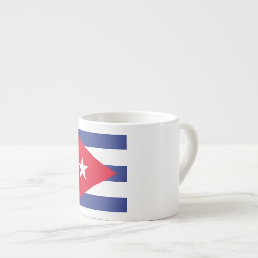 Kuba-Flaggenemblem Espressotasse (Vorderseite Rechts)