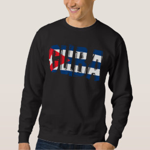 Kuba-FlaggenKuba-Karten für Frauen und Männer Sweatshirt