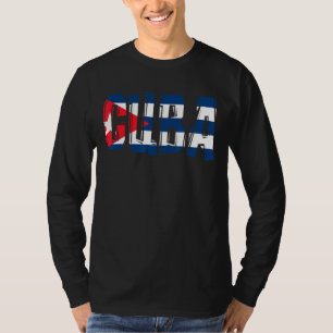 Kuba-FlaggenKuba-Karten für Frauen und Männer T-Shirt