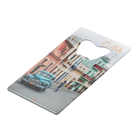 Kuba Geldbeutel Flaschenöffner (Vorderseite Schrägansicht)