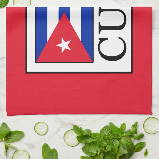 Kuba Geschirrtuch (Gefaltet)