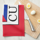 Kuba Geschirrtuch (Viertel Falte)