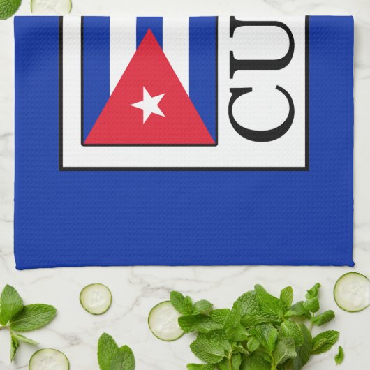 Kuba Geschirrtuch (Gefaltet)