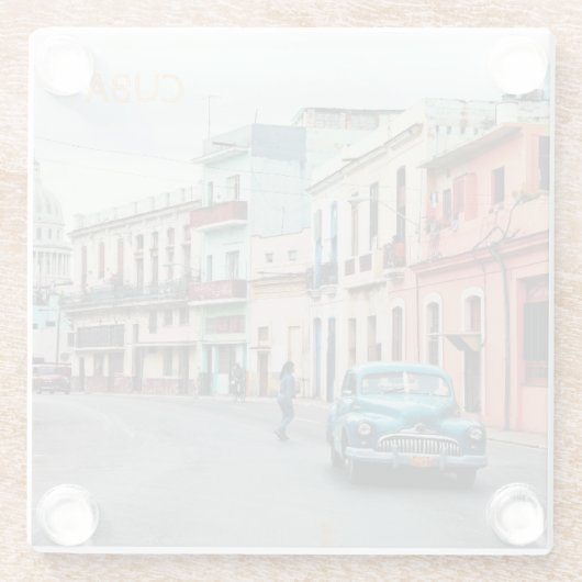 Kuba Glasuntersetzer (Rückseite)