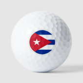 Kuba Golf Balls, kubanische Flaggengolfer / Patrio Golfball (Vorderseite)