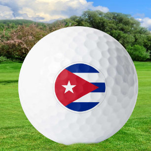 Kuba Golf Balls, kubanische Flaggengolfer / Patrio Golfball