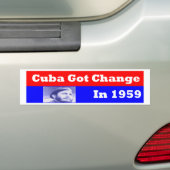 Kuba got CChange im Jahre 1959 Autoaufkleber (Auf Auto)