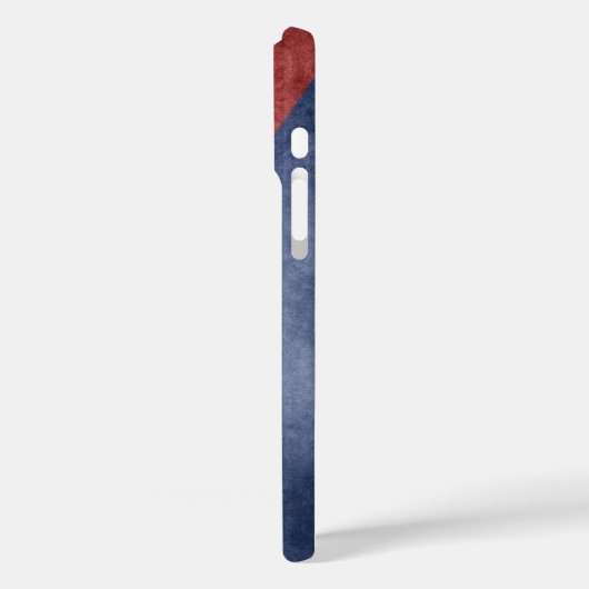 Kuba-Grunge-Flagge Case-Mate iPhone Hülle (Rückseite / Links)