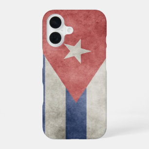 Kuba Grunge-Flagge iPhone 16 Hülle