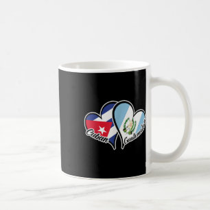 Kuba Guatemala Flaggenherz Halb Kubaner Hälfte Gua Kaffeetasse