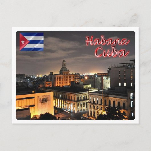 Kuba - Havanna by Night - Postkarte (Vorderseite)