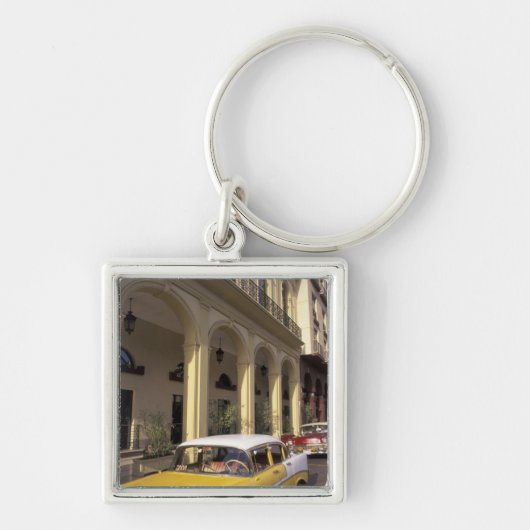 Kuba, Havanna. Colorful Chevy's aus den 1950er Jah Schlüsselanhänger (Vorne)