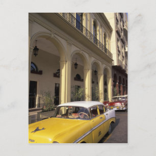Kuba, Havanna. Farbige Chevys aus den 1950er Jahre Postkarte