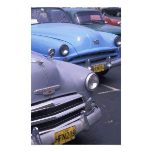 Kuba, Havanna. Klassische Autos aus den 1950er Jah Fotodruck