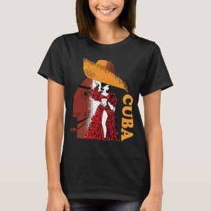 Kuba Havanna Lady Retro Reise T-Shirt