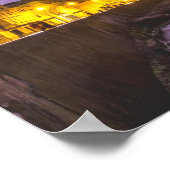 Kuba Havanna Shoreline Stadtlampen nachts Poster (Ecke)