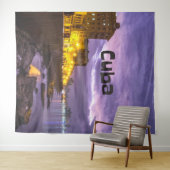 Kuba Havanna Shoreline Stadtlampen nachts Wandteppich (Beispiel (Horizontal))