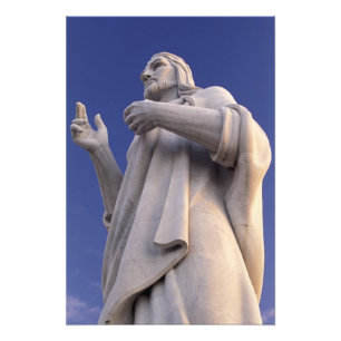 Kuba, Havanna, Skulptur Jesu. Fotodruck