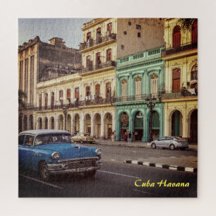 Kuba Havanna Vintag Classic Car City Puzzle