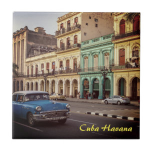 Kuba Havanna Vintage Klassiker Stadtbild Fliese