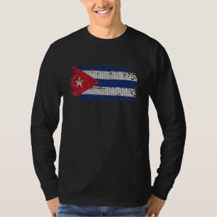 Kuba-Hemd, Kuba-Karten, Kuba-Fahne-Shirts für Frau T-Shirt