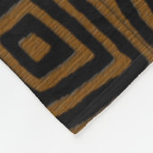 Kuba Heritage Geometric Fleece Blanket (Ecke)