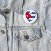 Kuba-Herz-Flagge Button (Beispiel)