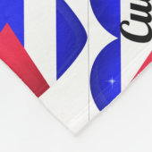 Kuba Herz Flagge Fleecedecke (Ecke)