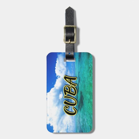 Kuba-Himmel Gepäckanhänger (Vorderseite vertikal)