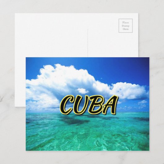 Kuba-Himmel Postkarte (Vorne/Hinten)