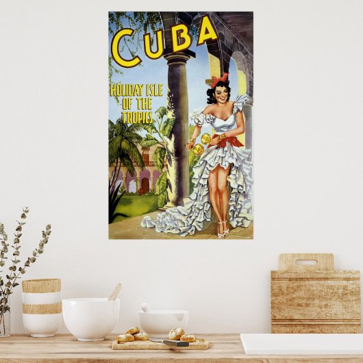 Kuba Holiday Isle of the Tropics Poster (Küche)