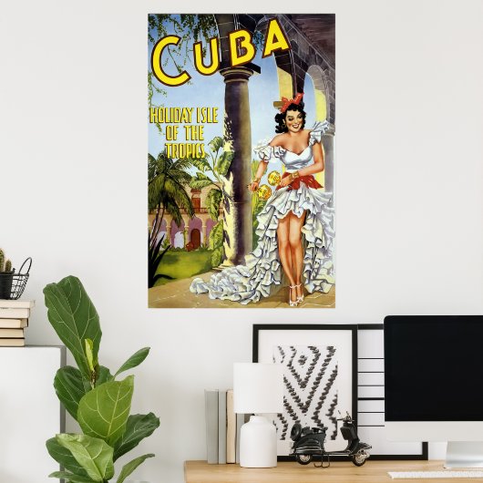 Kuba Holiday Isle of the Tropics Poster (Heimbüro)
