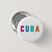 Kuba, I Liebe Kuba Button (Vorne & Hinten)
