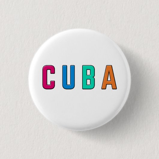 Kuba, I Liebe Kuba Button (Vorderseite)