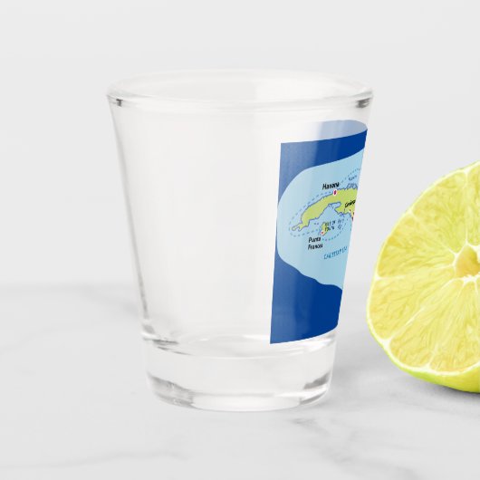 Kuba-Insel Schnapsglas (Links)