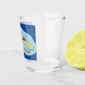 Kuba-Insel Schnapsglas (Rechts)