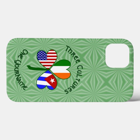 Kuba Irish USA Flags Kleeblatt Personalisiert Case-Mate iPhone Hülle (Rückseite (Horizontal))